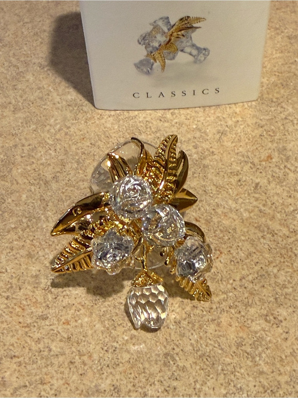 Retired Swarovski Crystal Wedding Bouquet EC
